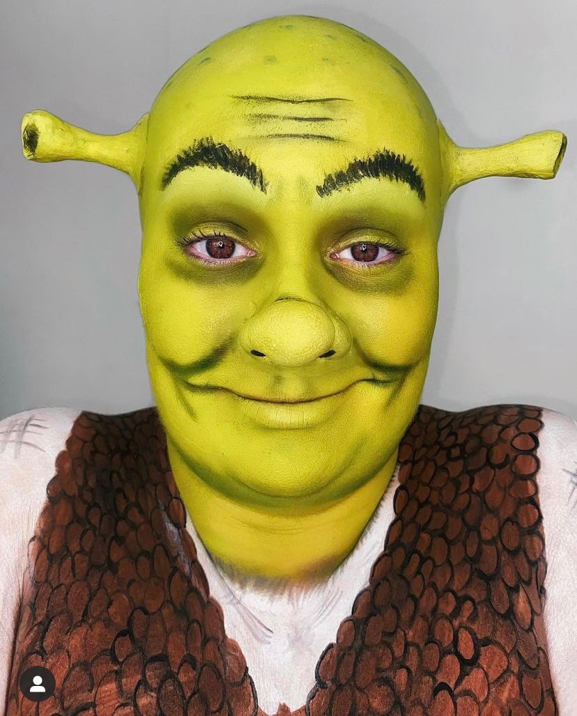 shrek nose and ears prosthetics