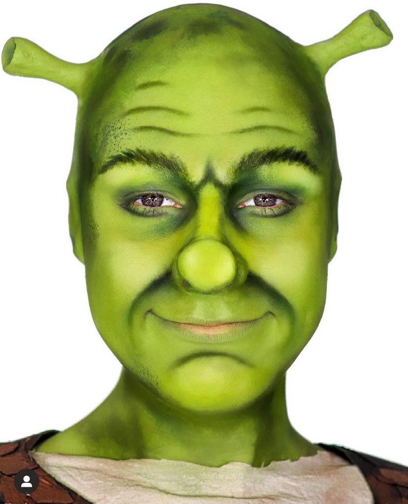 shrek nose and ears prosthetics