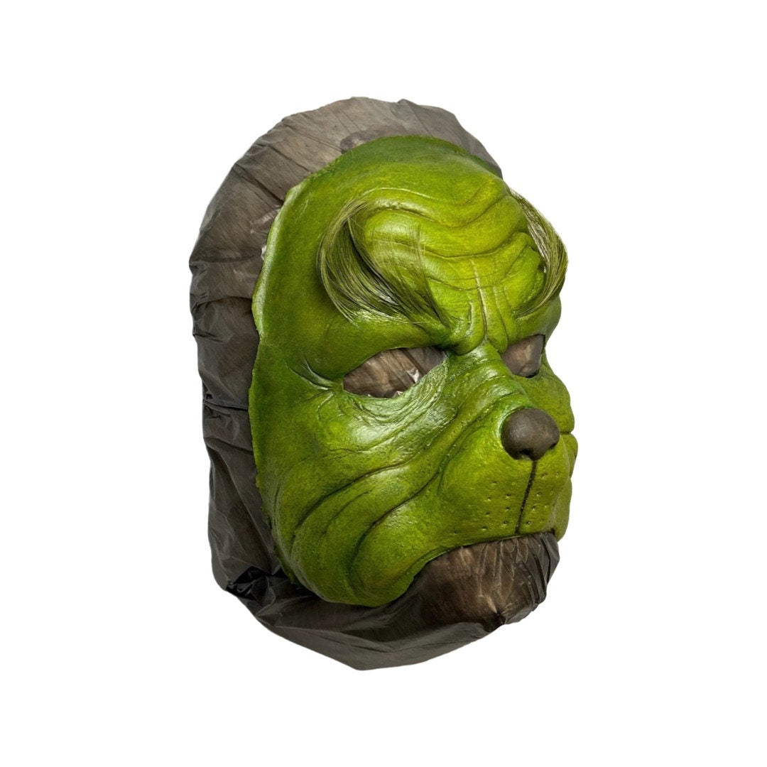 The mean green monster latex prosthetic painted