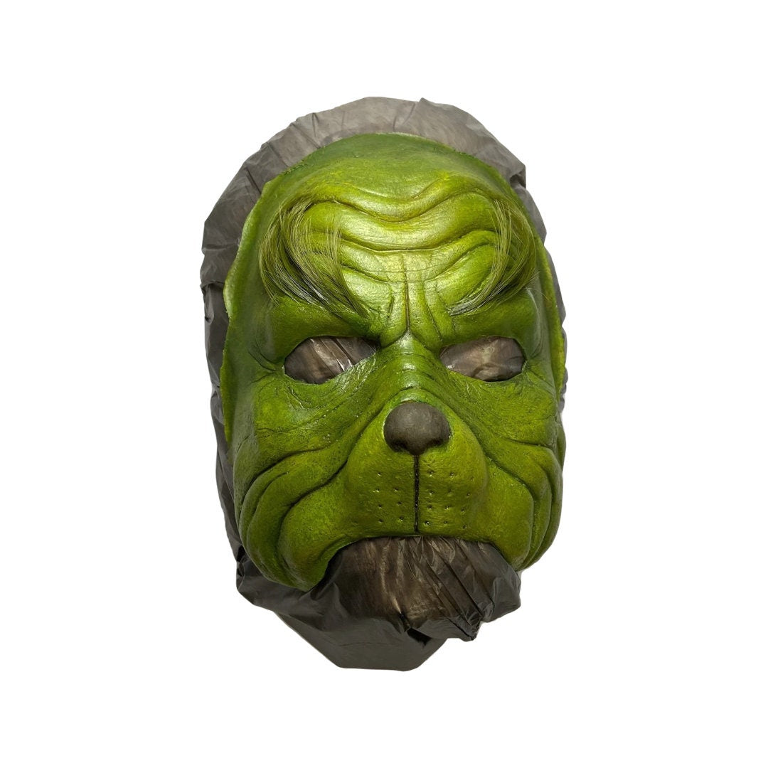 The mean green monster latex prosthetic painted