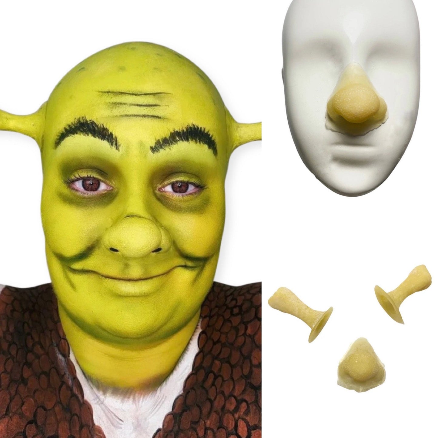 shrek nose and ears prosthetics