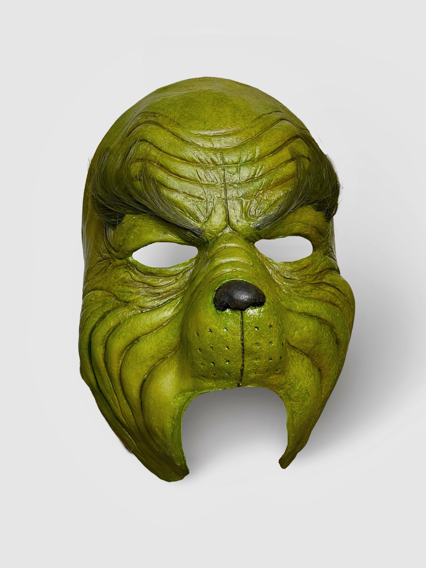 The mean green monster latex prosthetic painted