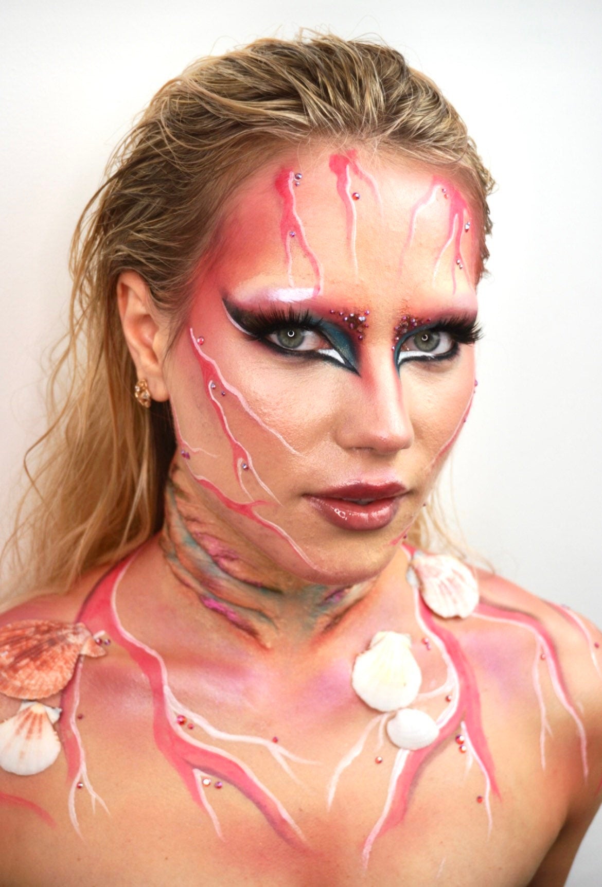 Gills Prosthetics - Mermaid SFX make up